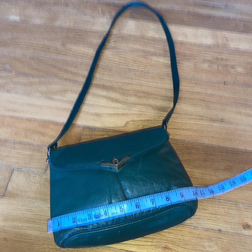 Etienne Aigner Green Leather Purse Vintage Gem